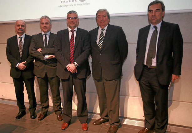 Jordi Serret, Jaume Tort, César Castel Joan Peña y Manel Peiró, vicedecano académico de Esade. 
