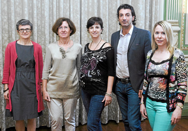 Eulalia Massachs, Ana Sobrino, Sonia Cibrián, José Ramón Gómez y Nuria Ros. 