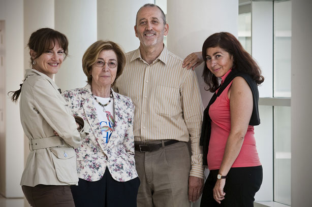 Silvia Gartner, Dolores García Novo, Antonio Salcedo y Rosa Girón Moreno 