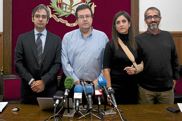 Pedro de la Oliva, Pedro González, Patricia Alonso Fernández y José Luis Quintana 