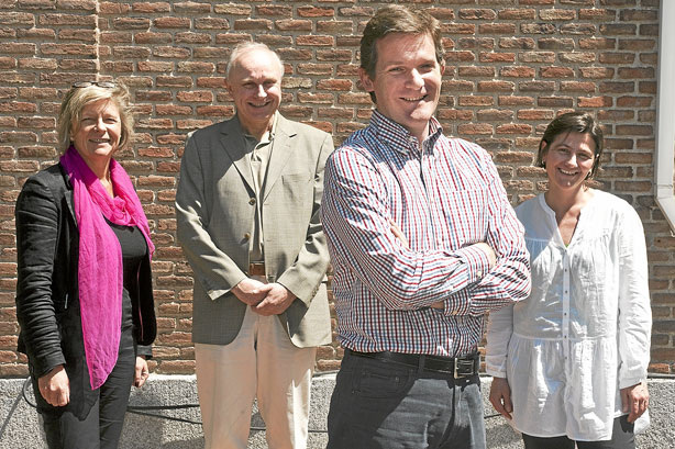 Mary van der Heuvel, Jan Stary, Julián Sevilla y Brigitte Strahm 