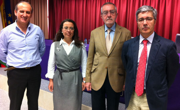 Esteban Fernández Hinojosa, Ángela Fernández, Luis Bravo Díaz y José Antonio Díez 