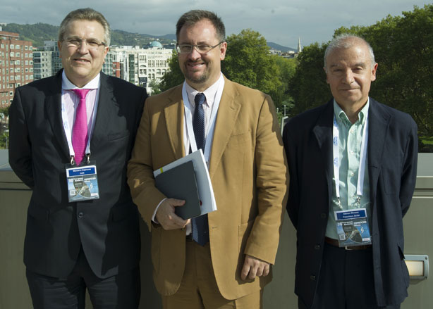 Luis Manzano, Rafael Micó y Francisco Javier Alonso 