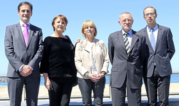 Fernando Martínez Cuervo, Maite Olaizola, Ana Orbegozo, Josep Maria Via y Francesc Torralba 