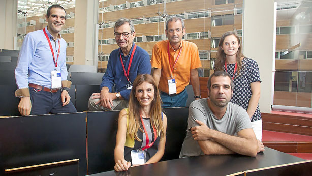 Mikel Berdud, Félix Lobo, Oriol Solà-Morales, Laia Maynou, Julieta Casanova y Borja García. 