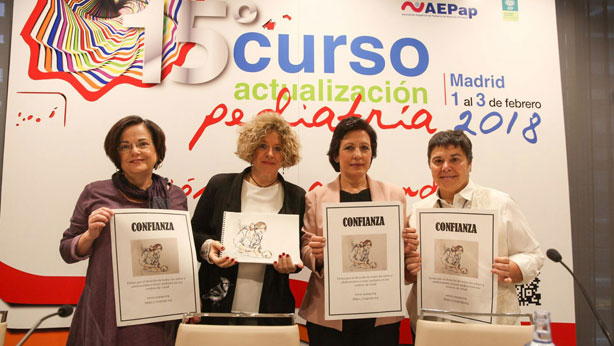 Adoración Bejarano, Concepción Sánchez Pina, María Jesús Esparza y Carmen Rosa Pallás, 
