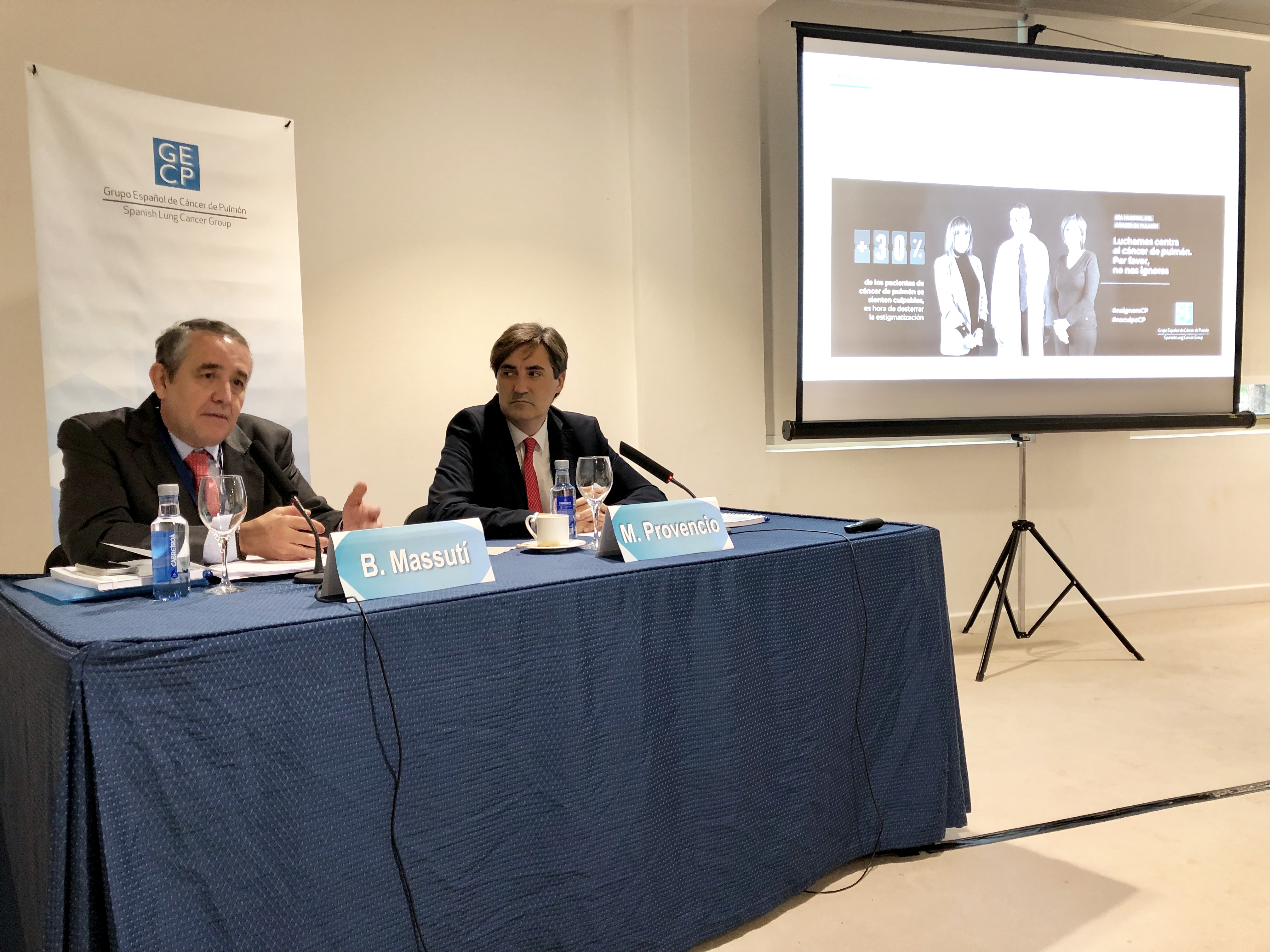 Los oncólogos Bartomeu Massuti y Mariano Provencio, del GECP. 