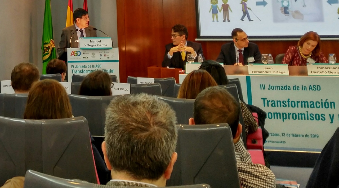 Manuel Villegas, consejero de Salud de Murcia, en las IV Jornadas de la Asociación Salud Digital 