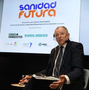 Comisario europeo de Salud, Vytenis Andriukaitis durante el encuentro Sanidad Futura