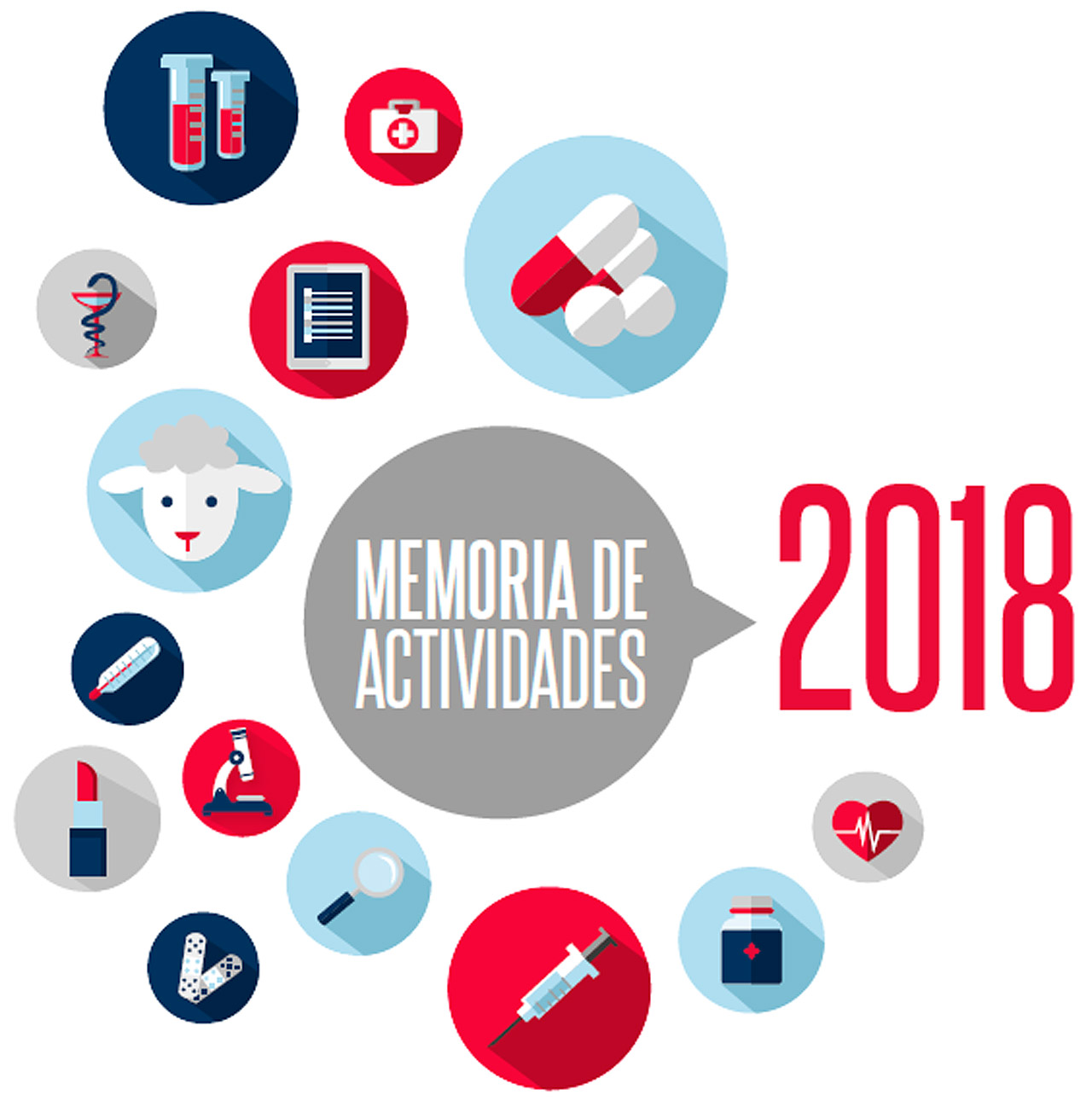 Portada de la Memoria de Actividades 2018 de la Aemps.