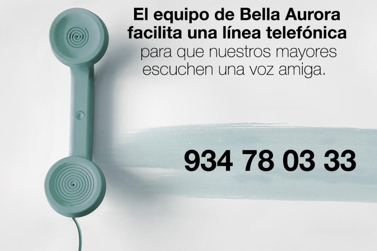 Bella Aurora ha habilitado una lnea telefónica para que los mayores escuchen una voz amiga
