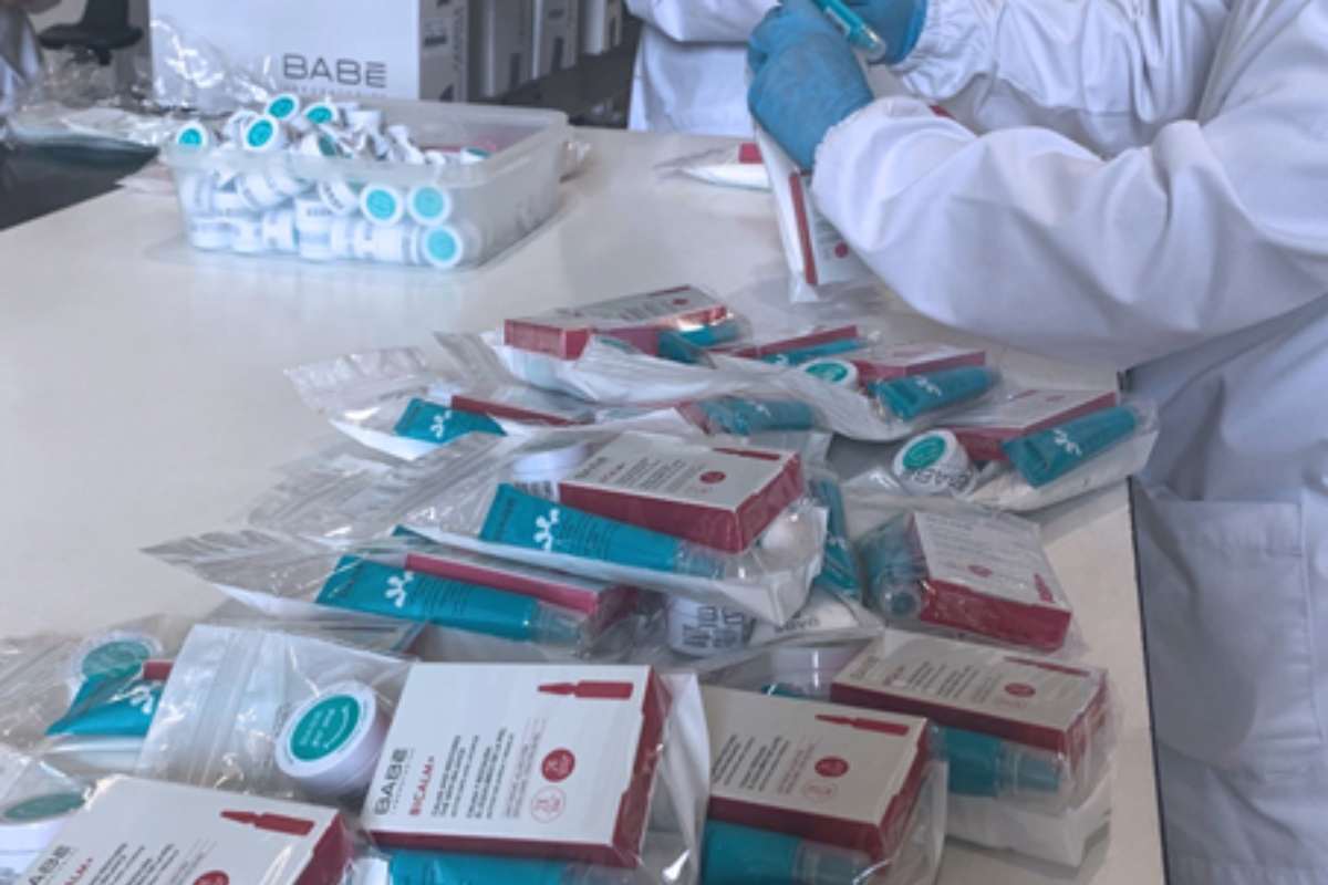 Babé ha donado 5.000 kits de productos esenciales a más de treinta hospitales españoles.