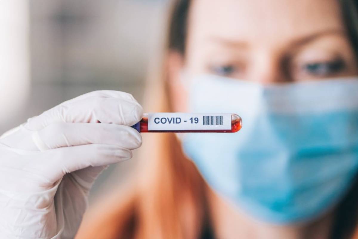 Test Covid-9 realizado a un paciente.