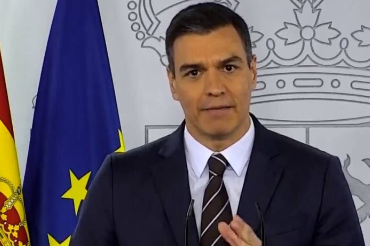 Pedro Sánchez, en la rueda de prensa posterior a la 13 reunión con los presidentes autonómicos.