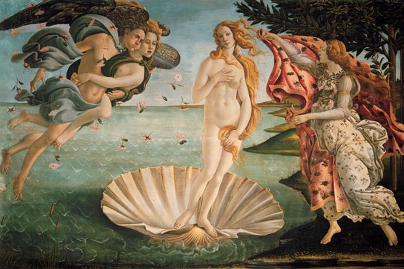 'El nacimiento de Venus' (1482-1485), de Sandro Botticelli. 