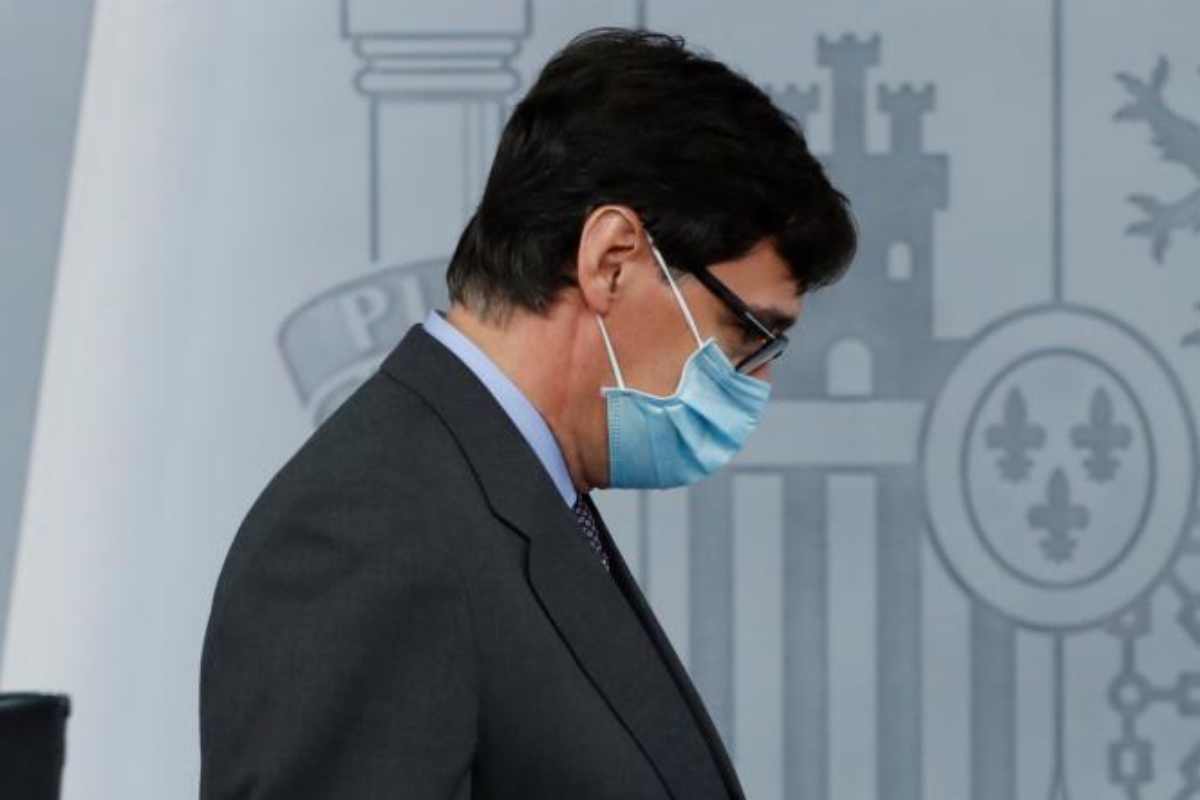 Imagen de Salvador Illa en su etapa como ministro de Sanidad durante los primeros meses de la pandemia. 