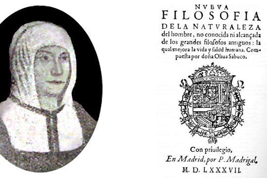 Olivia Sabuco, autora de la 'Nueva filosofía de la naturaleza del hombre...' (1587). 