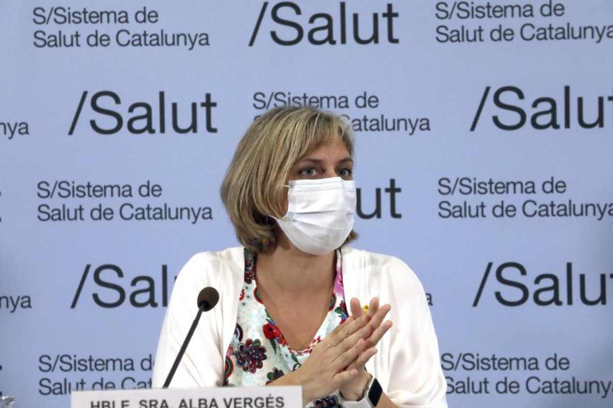 Alba Vergés, consejera de Salud de Cataluña. 