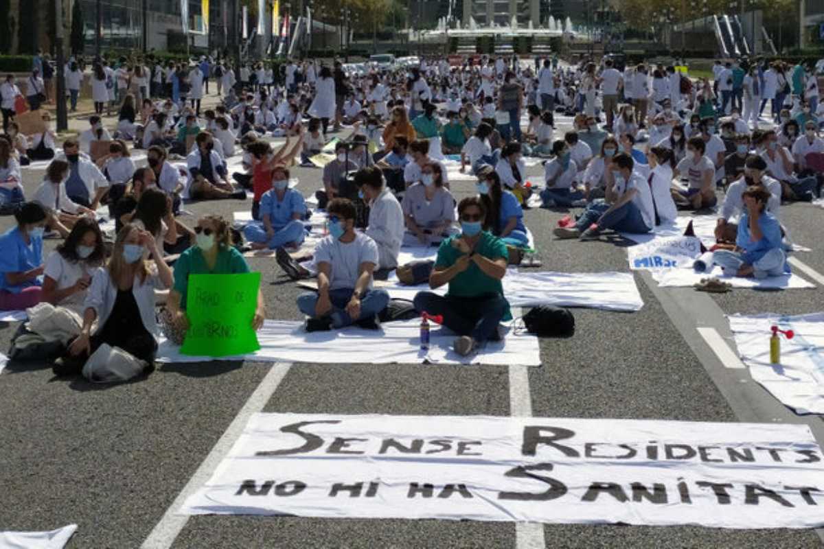 Una de las concentraciones de los MIR en Barcelona. 