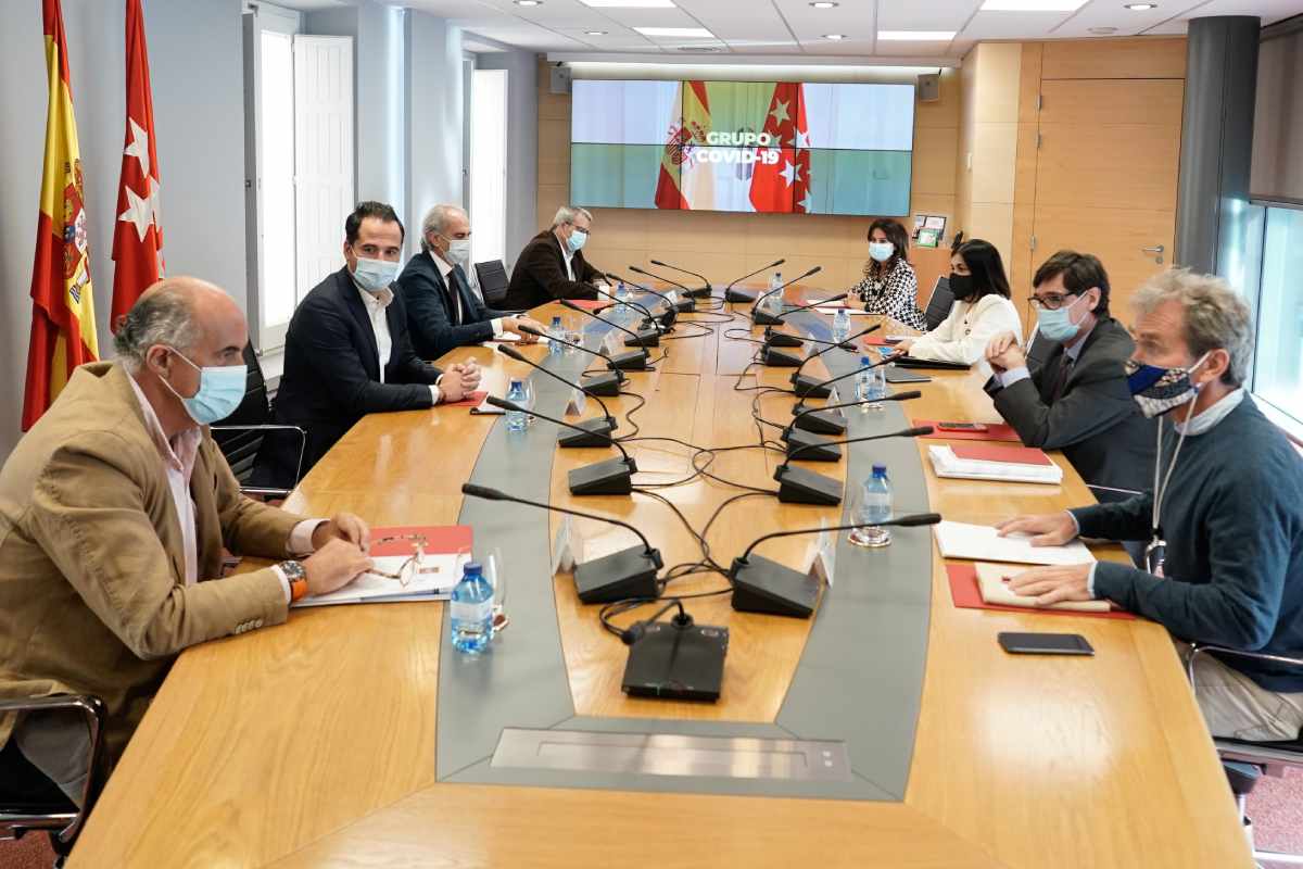 Reunión del Grupo Covid-19 que se ha celebrado este martes.