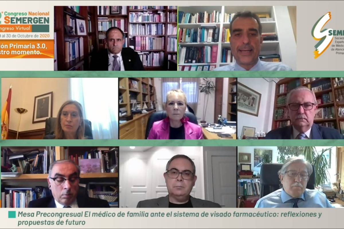 Ponentes de la mesa del 42º congreso de Semergen "El médico de familia ante el sistema de visado farmacéutico: reflexiones y propuestas de futuro"