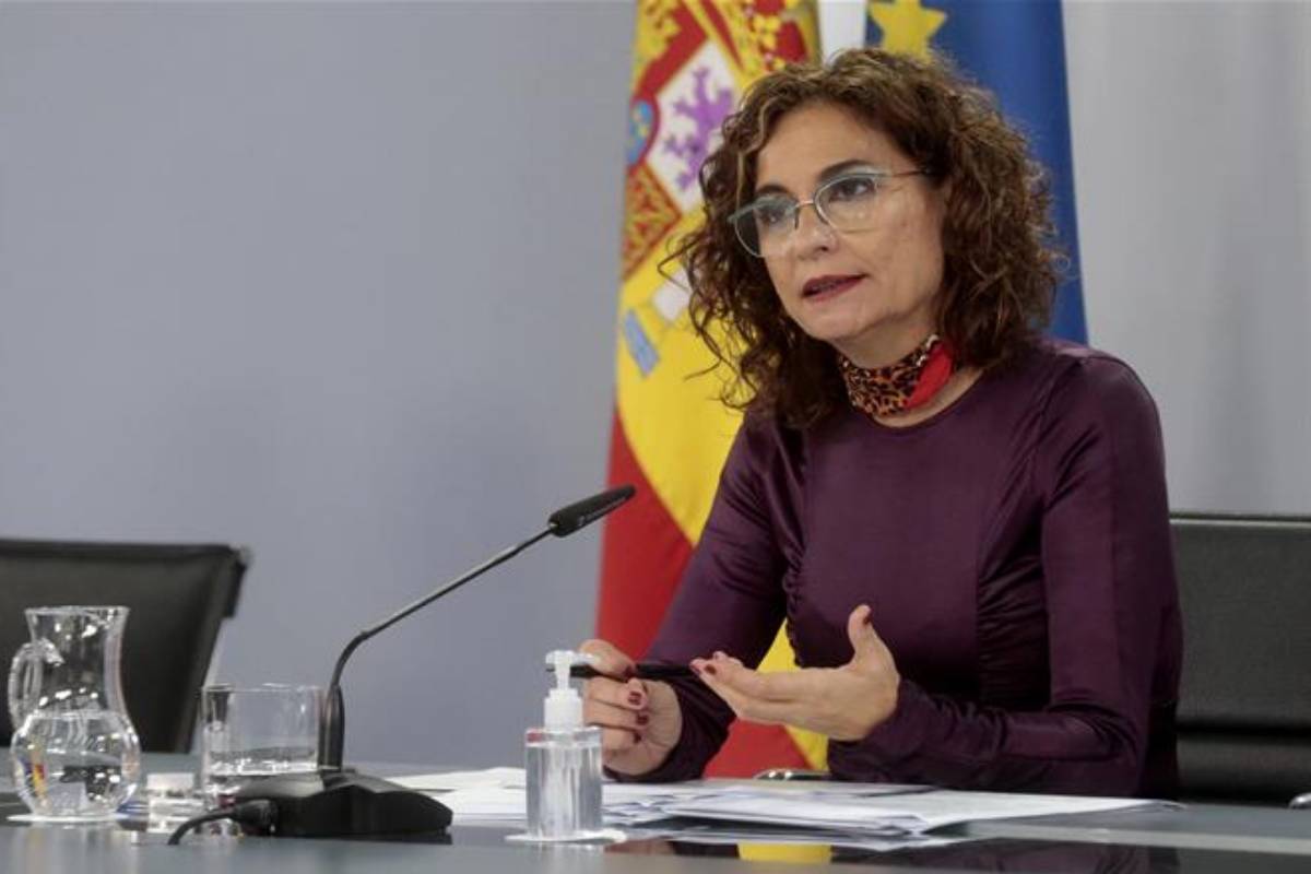 Mar�a Jesús Montero, ministra de Hacienda y portavoz del Gobierno.