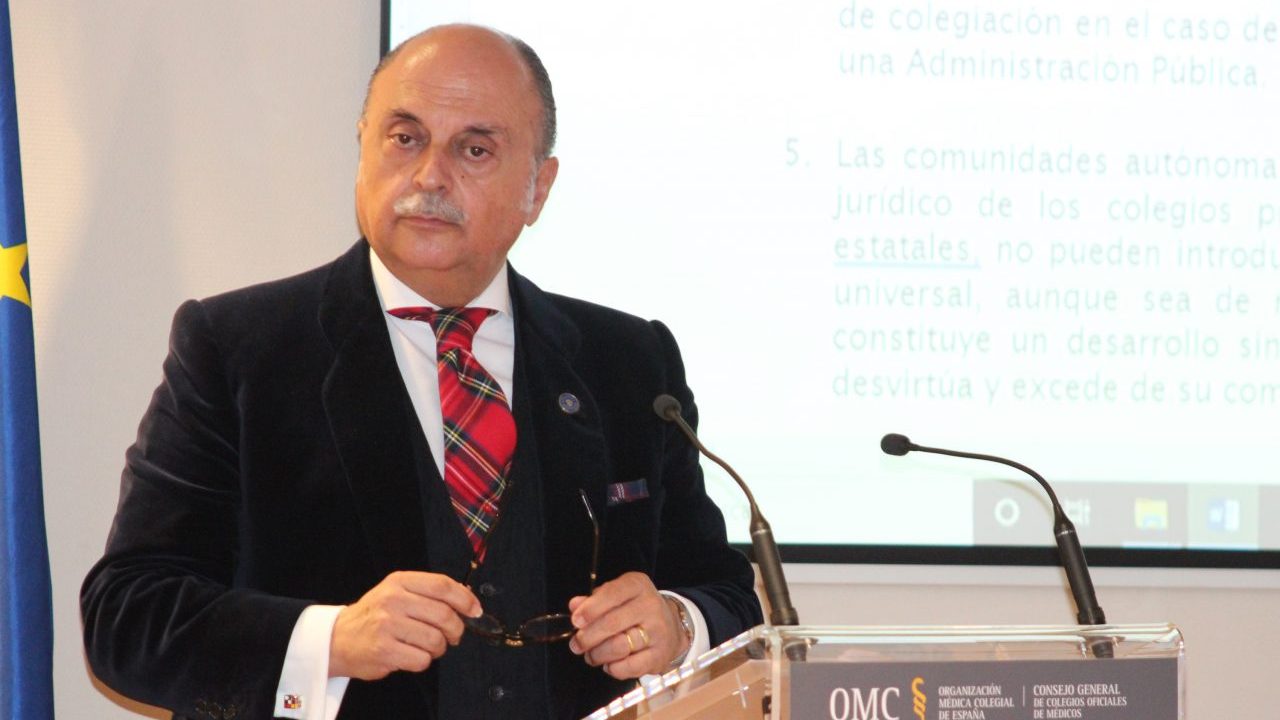 Pedro Hidalgo, presidente del Consejo de Colegios de Médicos de Extremadura. 