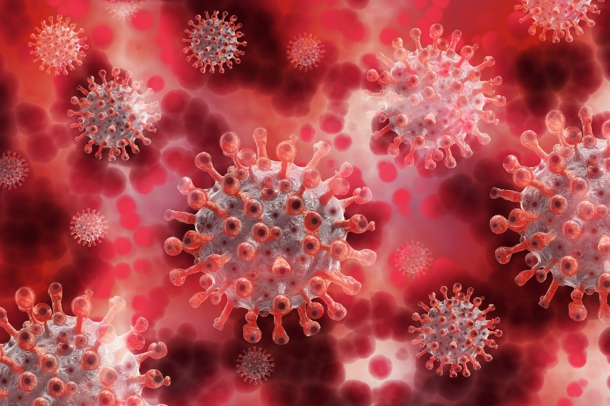 Coronavirus en el torrente sanguíneo.