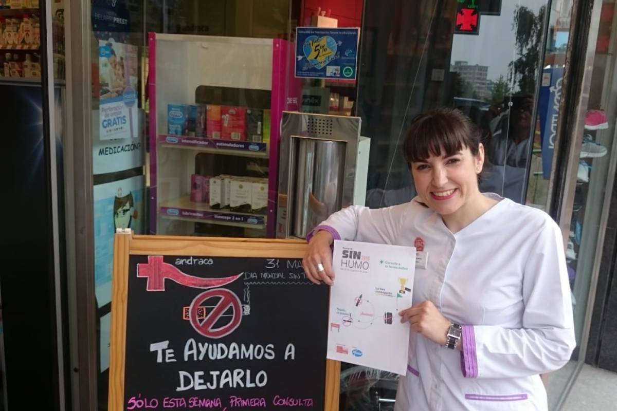 Leyre Gastelurrutia, farmacéutica adjunta en Baracaldo, secretaria del CNPT y coordinadora del área de tabaquismo de Sefac.