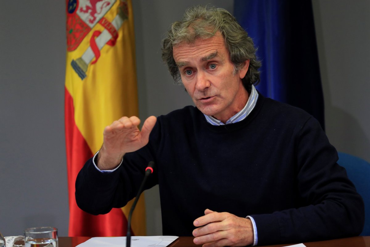 Fernando Simón, director del Centro de Coordinación de Alertas y Emergencias Sanitarias, durante la rueda de prensa de este jueves.