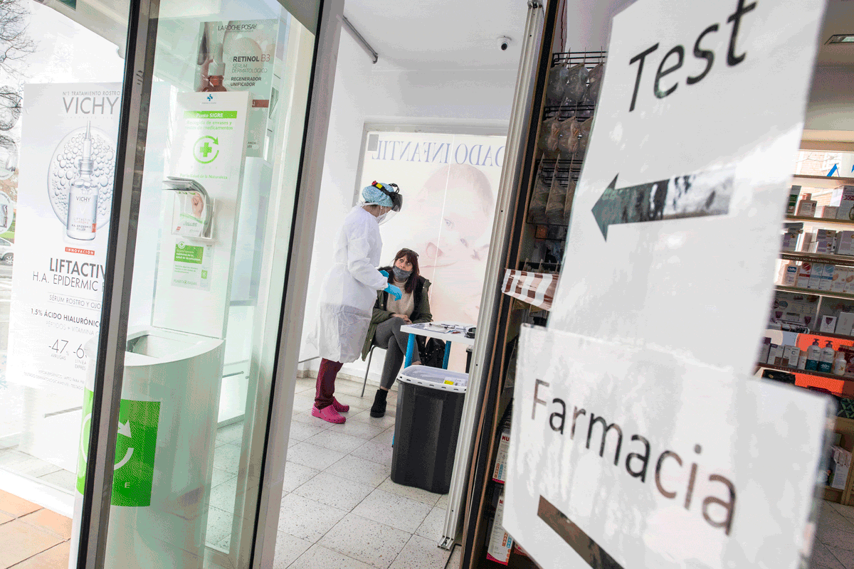 Test covid en farmacias