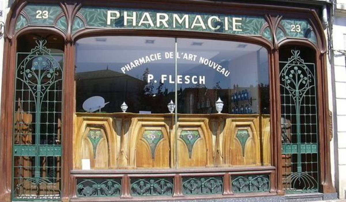 Farmacia localizada en Francia.