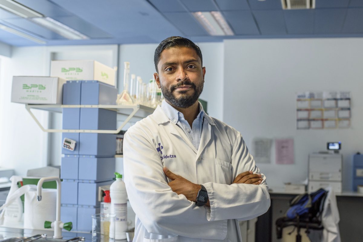 Rafael Del Orbe, secretario del Grupo EspaÃ±ol de EritropatologÃa (Foto: Araba Press/Patxi Corral) 