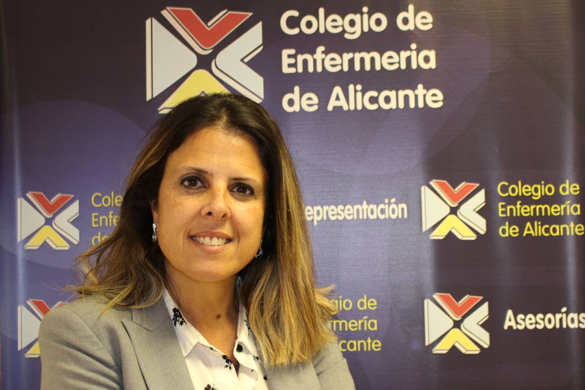 Noelia RodrÃguez, vocal IV del Colegio de EnfermerÃa de Alicante.