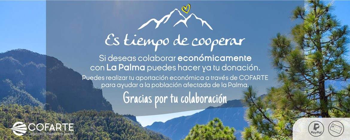 Campaña de donación de Cofarte para La Palma.