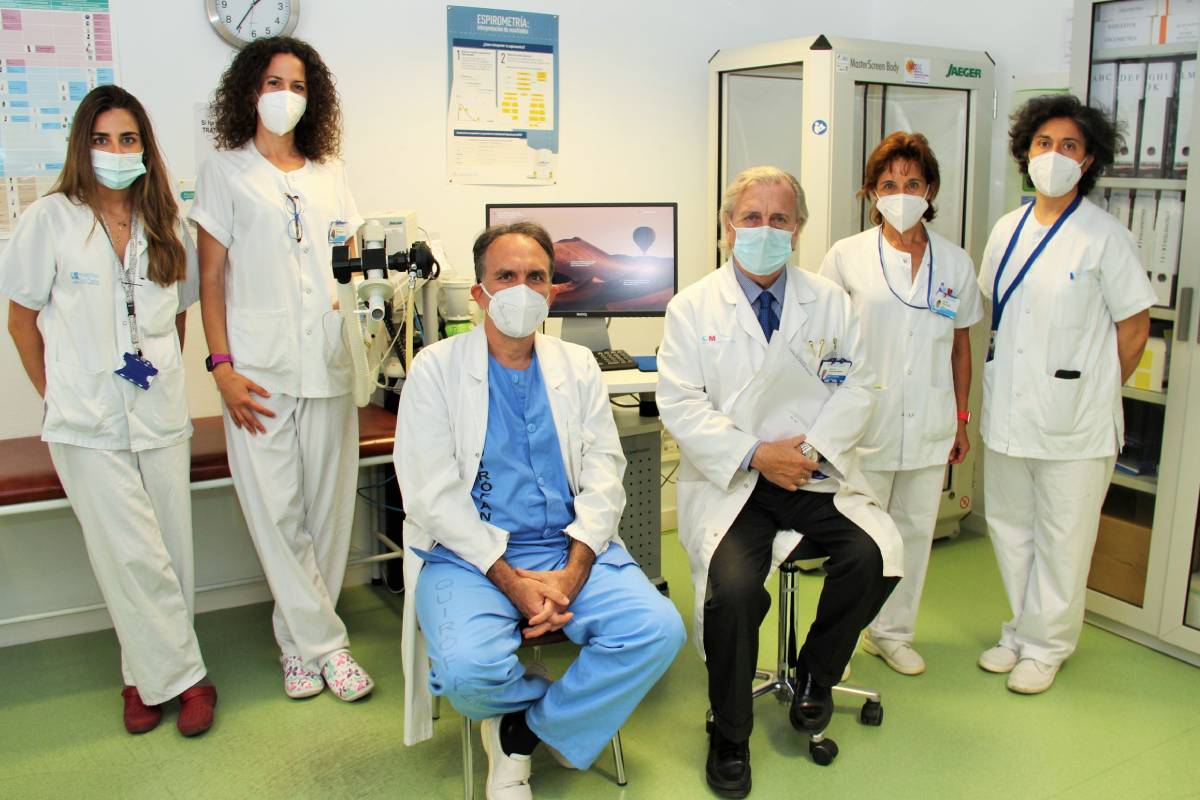 Especialistas en la Unidad de Neumolog�a del Cl�nico San Carlos (Madrid).