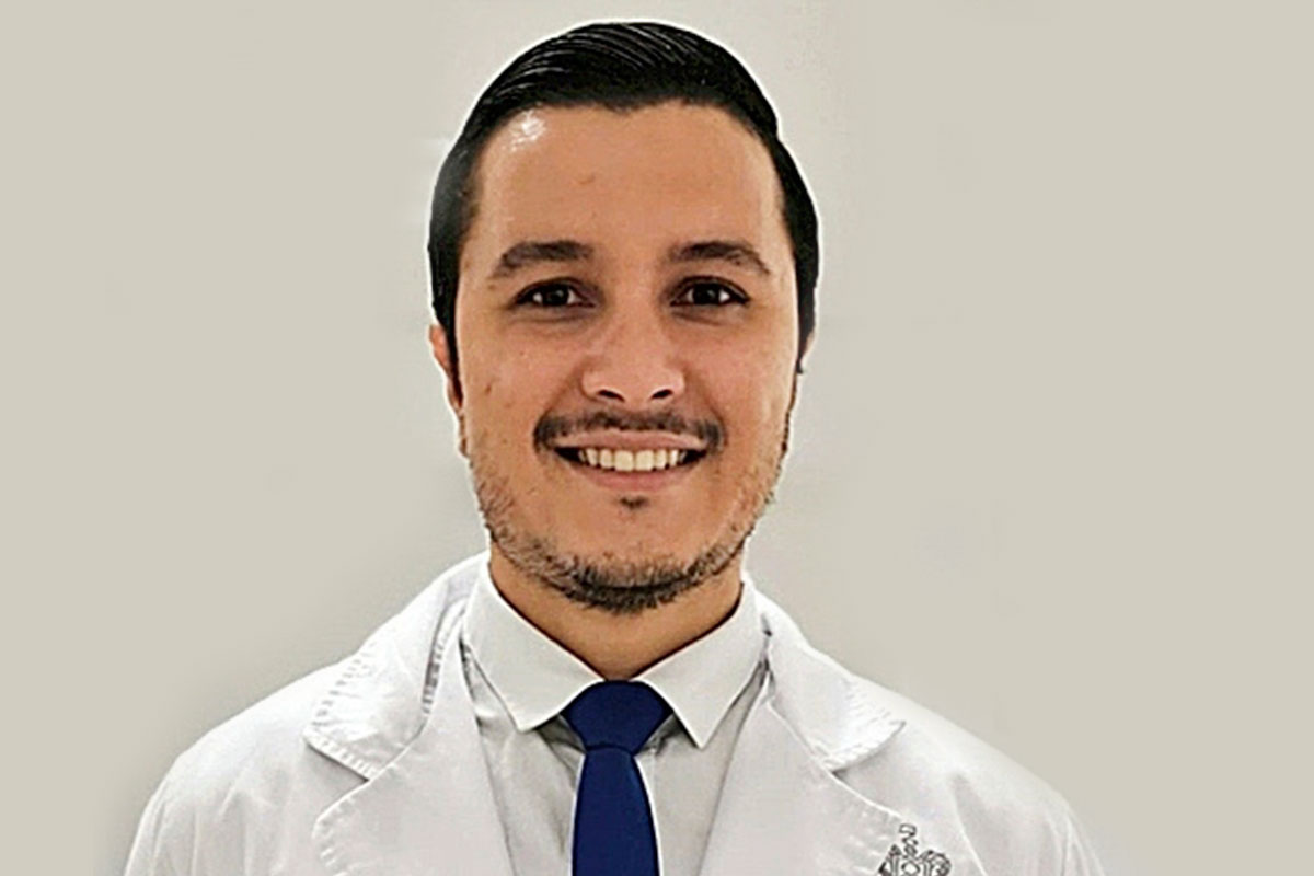 Yuberth Alexander Pico, ecuatoriano residente en el Departamento de Hematología del Hospital General de Occidente en Guadalajara (México).