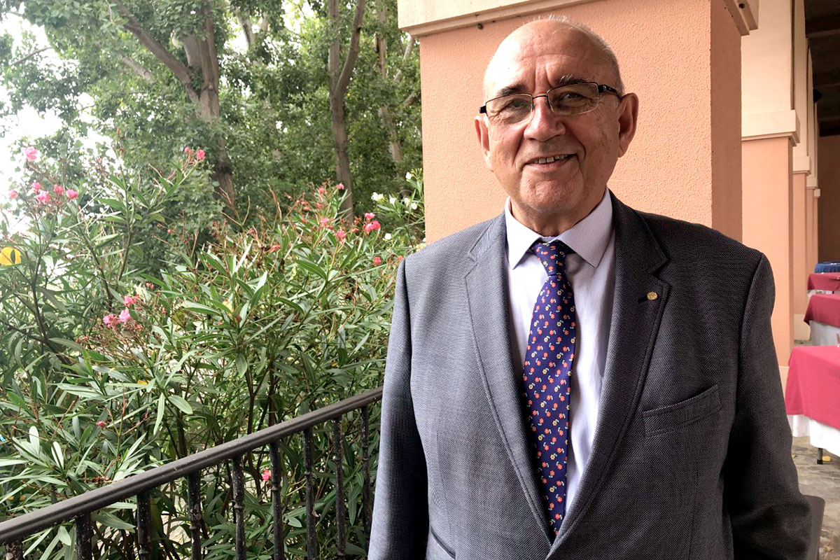 Juan José Rodríguez Sendín, presidente de la Comisión Central de Deontología de la OMC, durante su participación en el Congreso de Derecho y Salud, en A Coruña