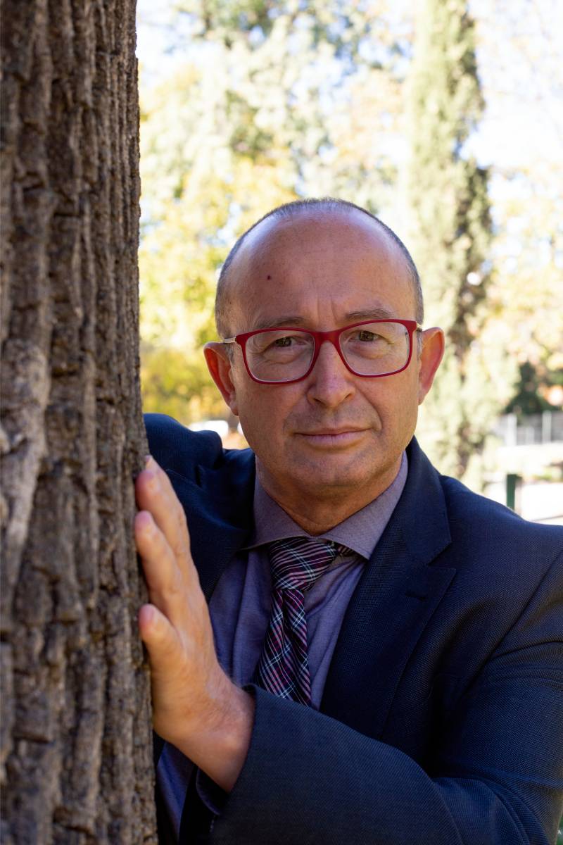 Juan Antonio Ortega en el Parque del Retiro de Madrid (Foto: Sergio González Valero)