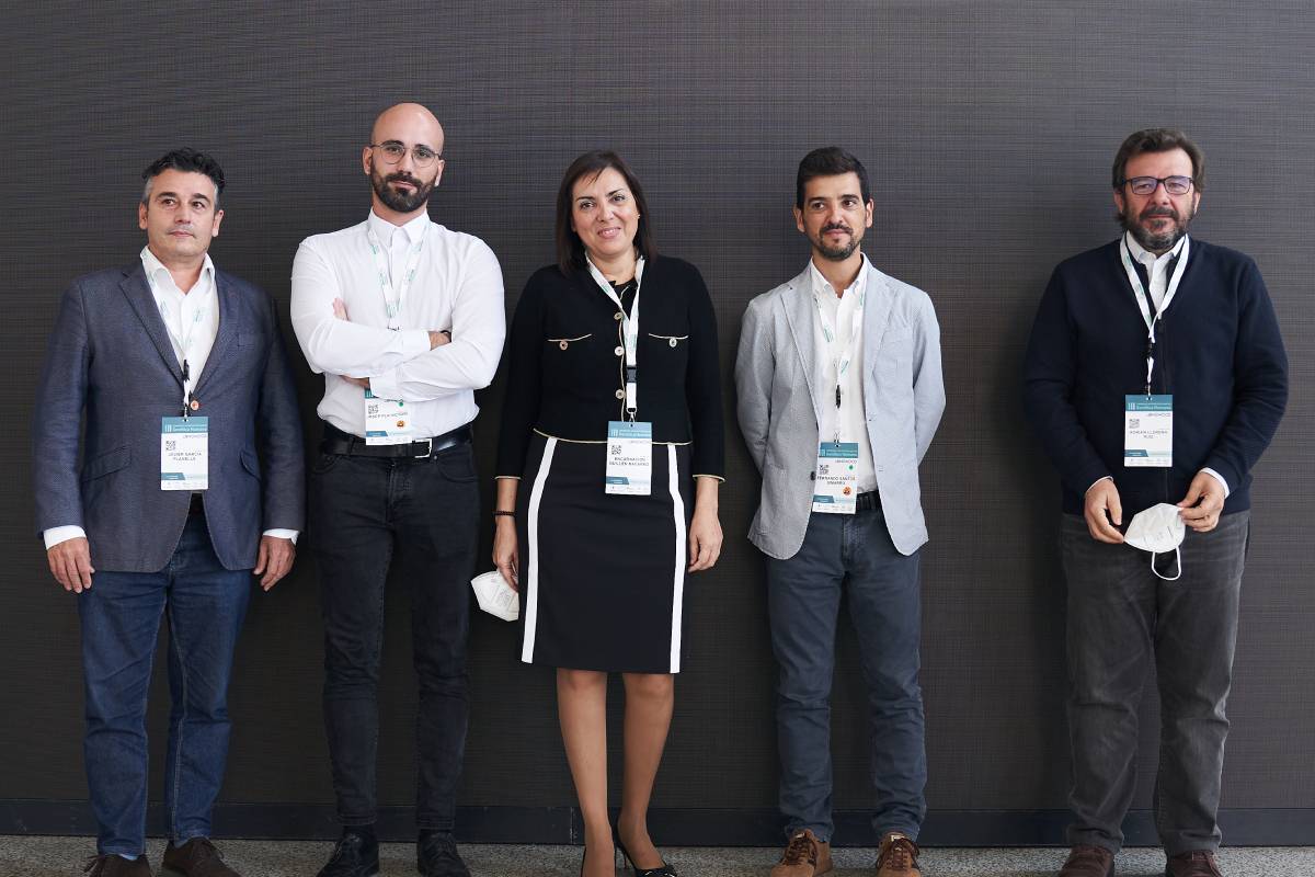 Javier García Planells (AEDP), Josep Pla (Seagen), Encarna Guillén (AEGH), Fernando Santos (SEGCD) y Adrián Llerena (SEFF). 