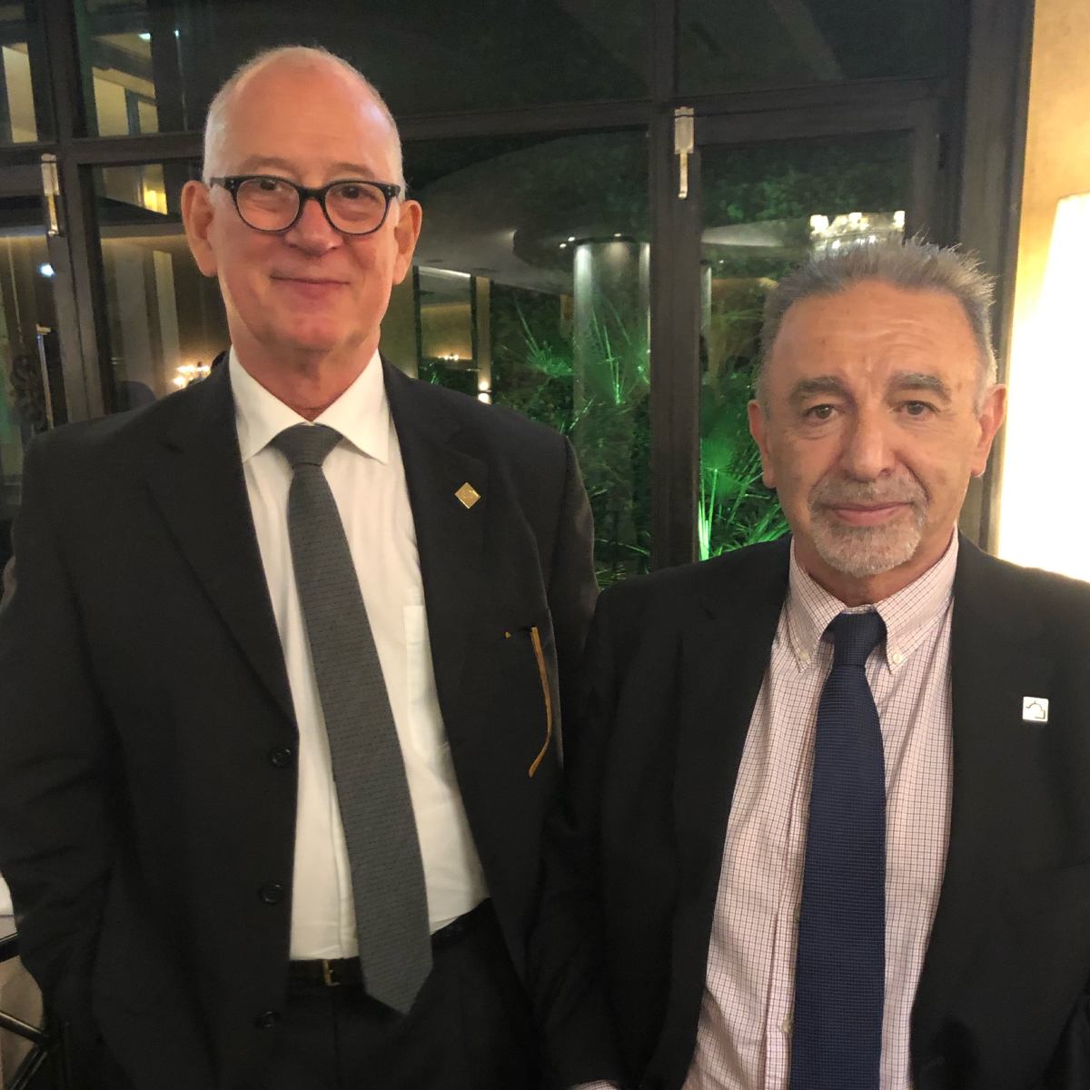 Ricardo Terre, presidente de la SECCA y Daniel Hernandez Vaquero, presidente del comité organizador y catedrático emérito de la Universidad de Oviedo.