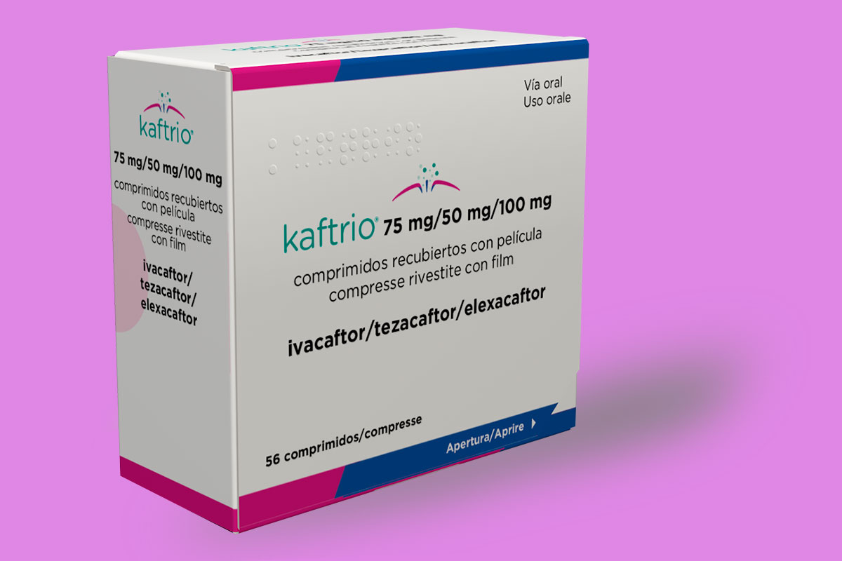 Envase de 'Kaftrio', el medicamento de Vertex para fibrosis qustica.