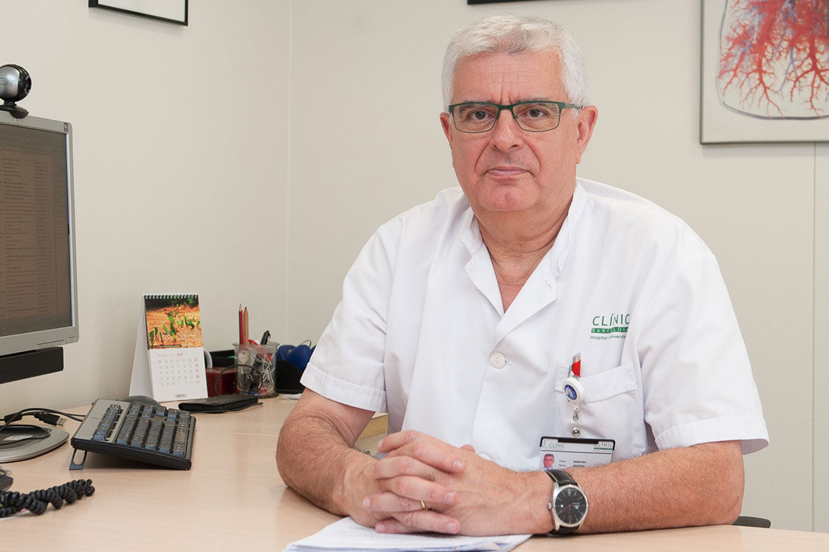 Antoni Torres, jefe de grupo del CIBER de Enfermedades Respiratorias (Ciberes) en el Hospital Cl�nic de Barcelona.