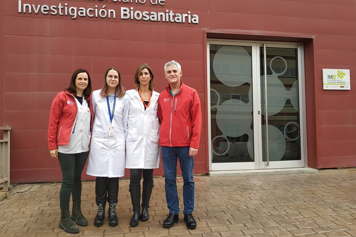 Elisa Nicolás, Cristina Gil, María Sabater y Juan Ramón Gimeno, investigadores del CiberCV en el IMIB.
