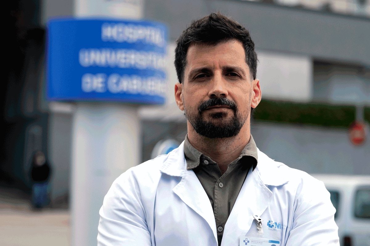 Rubén Fernández Álvarez, hematólogo del Hospital de Cabueñes, en Gijón.