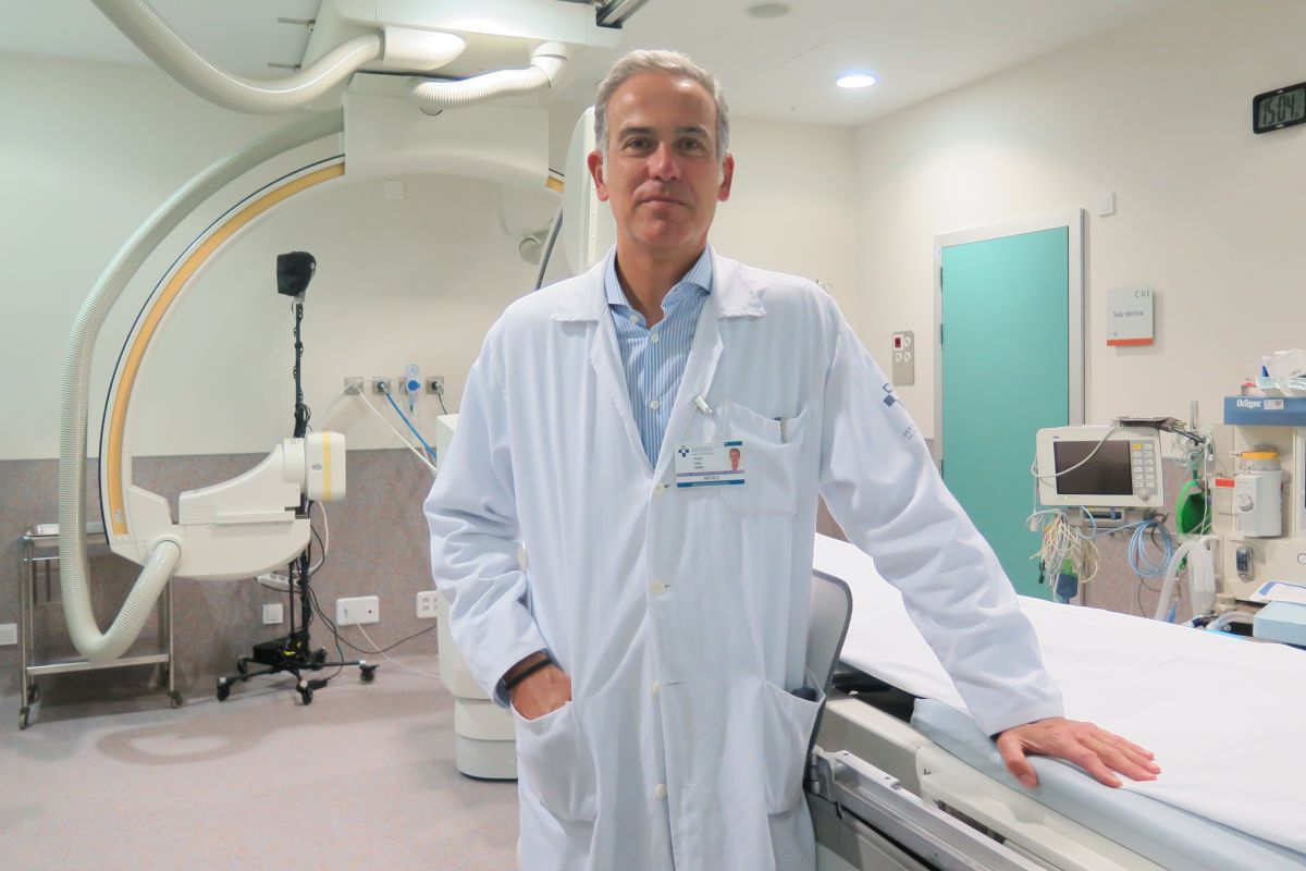 Pedro Vega, del Servicio de Neurorradiología Intervencionista del Hospital Universitario Central de Asturias, en Oviedo. Foto: COVADONDA DÍAZ. 