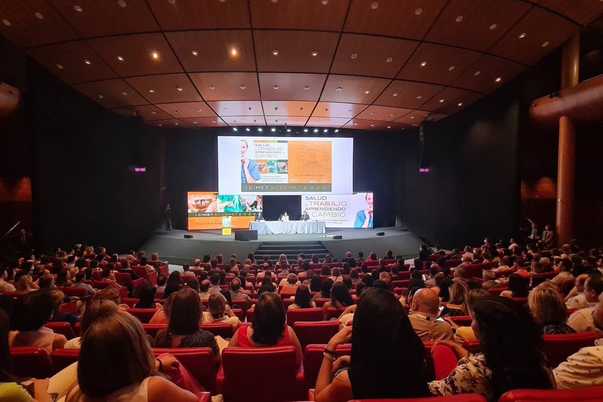 El congreso de la Aeemt ha reunido a más de 700 médicos y enfermeros del Trabajo nacionales e internacionales en la sede del Centro Corporativo del Banco de Santander. Foto: MSCBS.