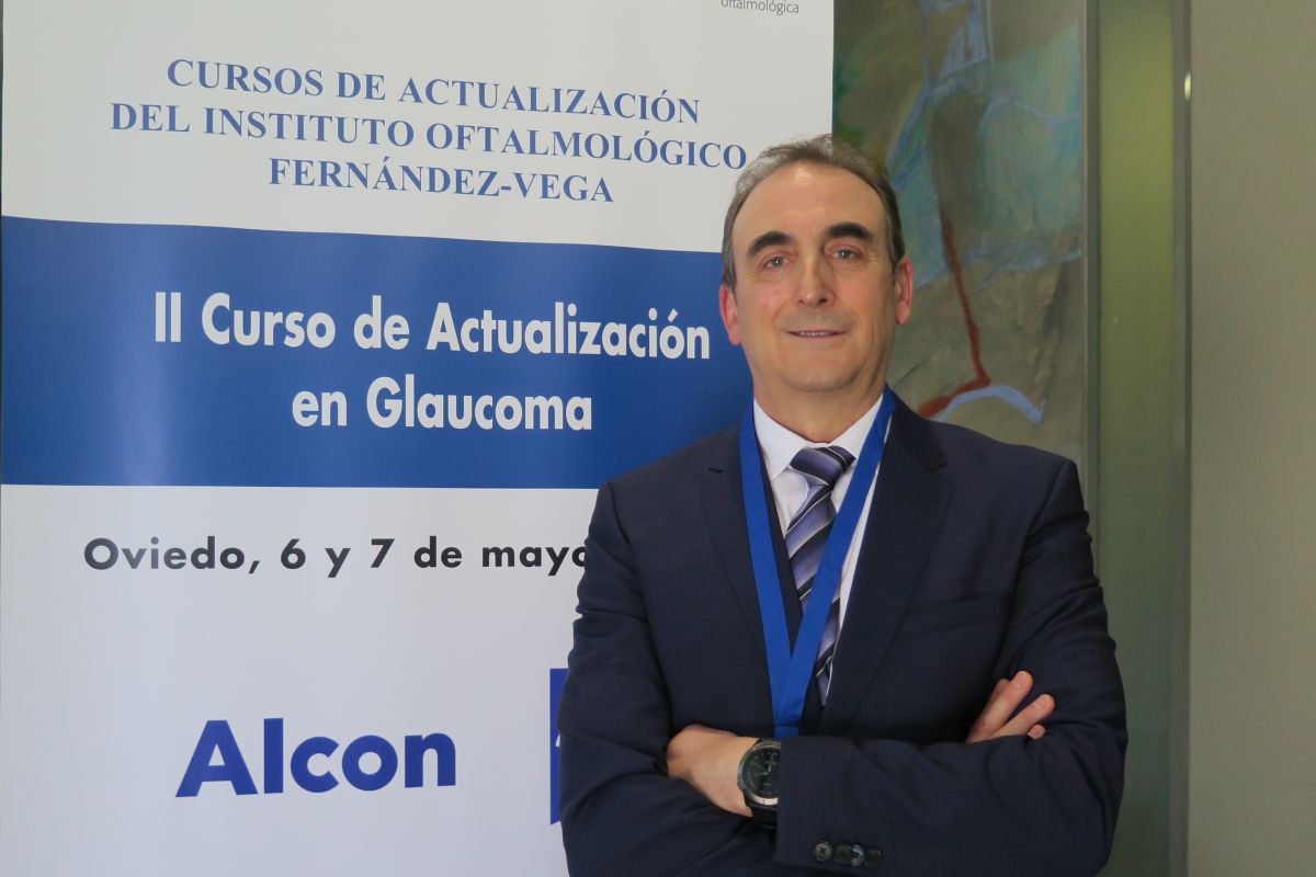 Pedro Pablo Rodríguez Calvo, responsable de la Unidad de Glaucoma del Instituto Oftalmológico Fernández-Vega, en Oviedo. Foto: DM. 