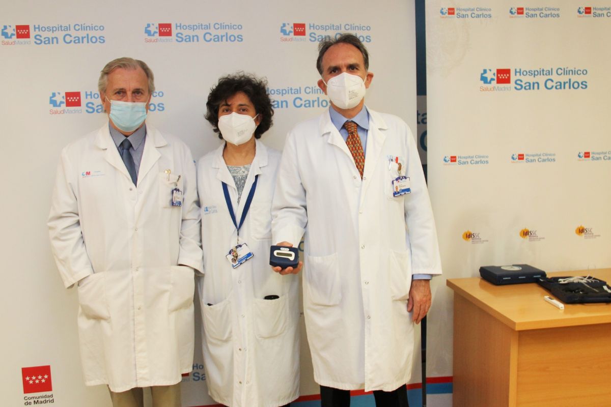 José Luis Álvarez-Sala, Myriam Calle Rubio y Juan Luis Rodr�guez Hermosa, neumólogos del Hospital Cl�nico de Madrid. Foto: HCSC. 