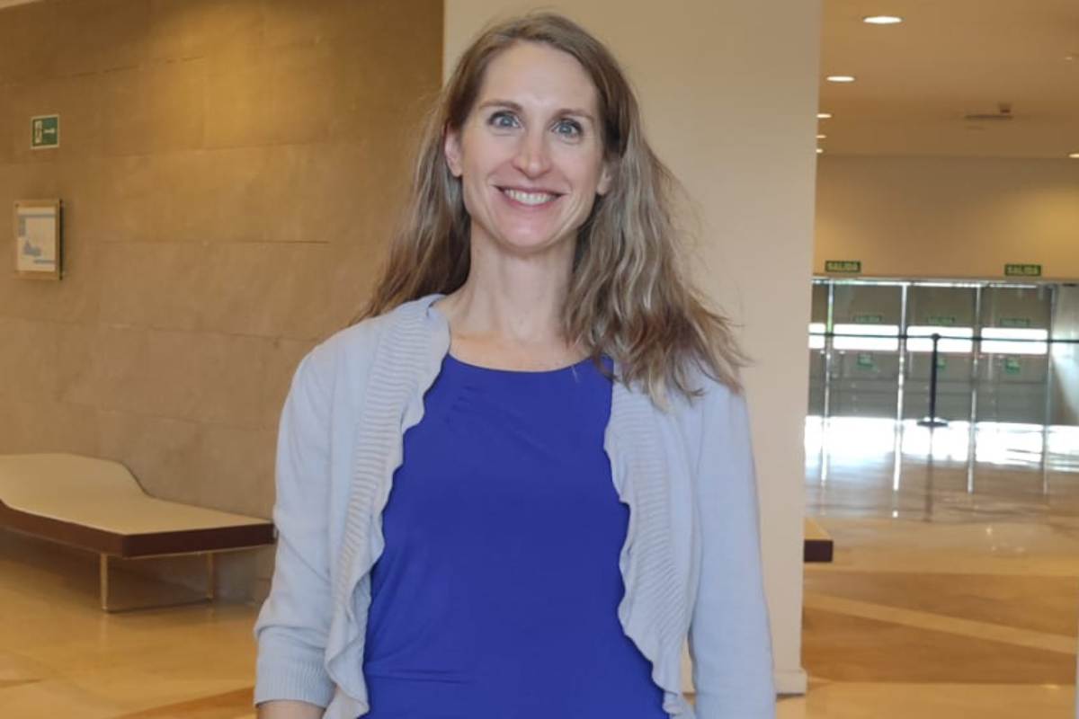 Jennifer  Muehlenkamp, psicología clínica de la Universidad de Wisconsin, en el Congreso de la Asociación Nacional de Psicólogos Clínicos y Residentes (Anpir). FOTO: DM. 